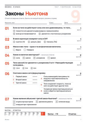 Квиз в стиле «Журнал»